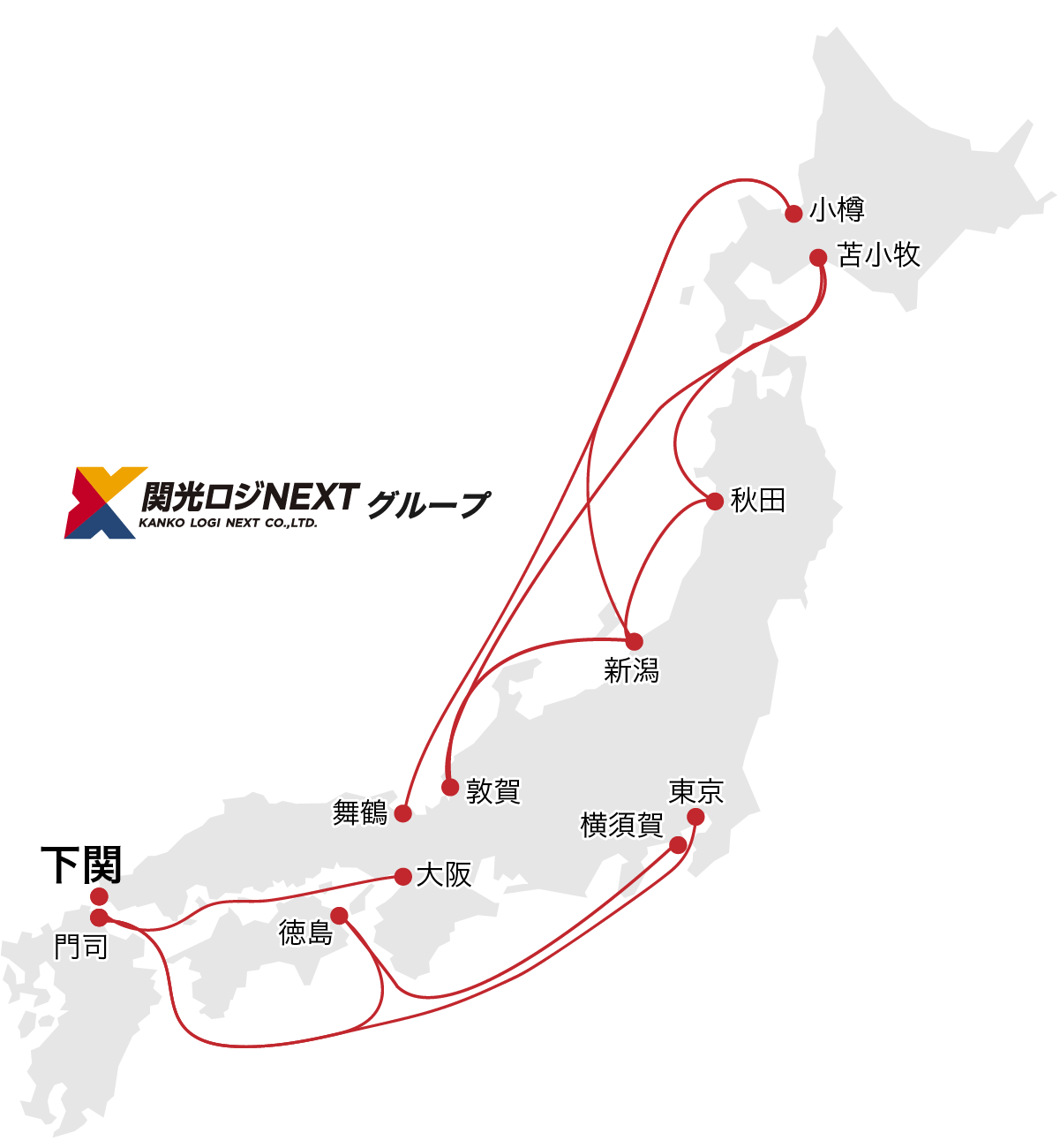 ケイ・ファクトリーのエリアマップ